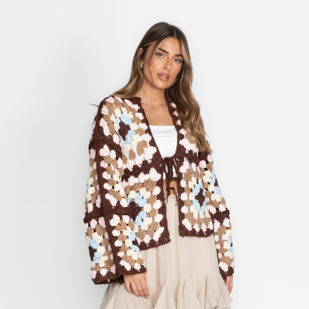 Idoia — Cárdigan boho artesanal