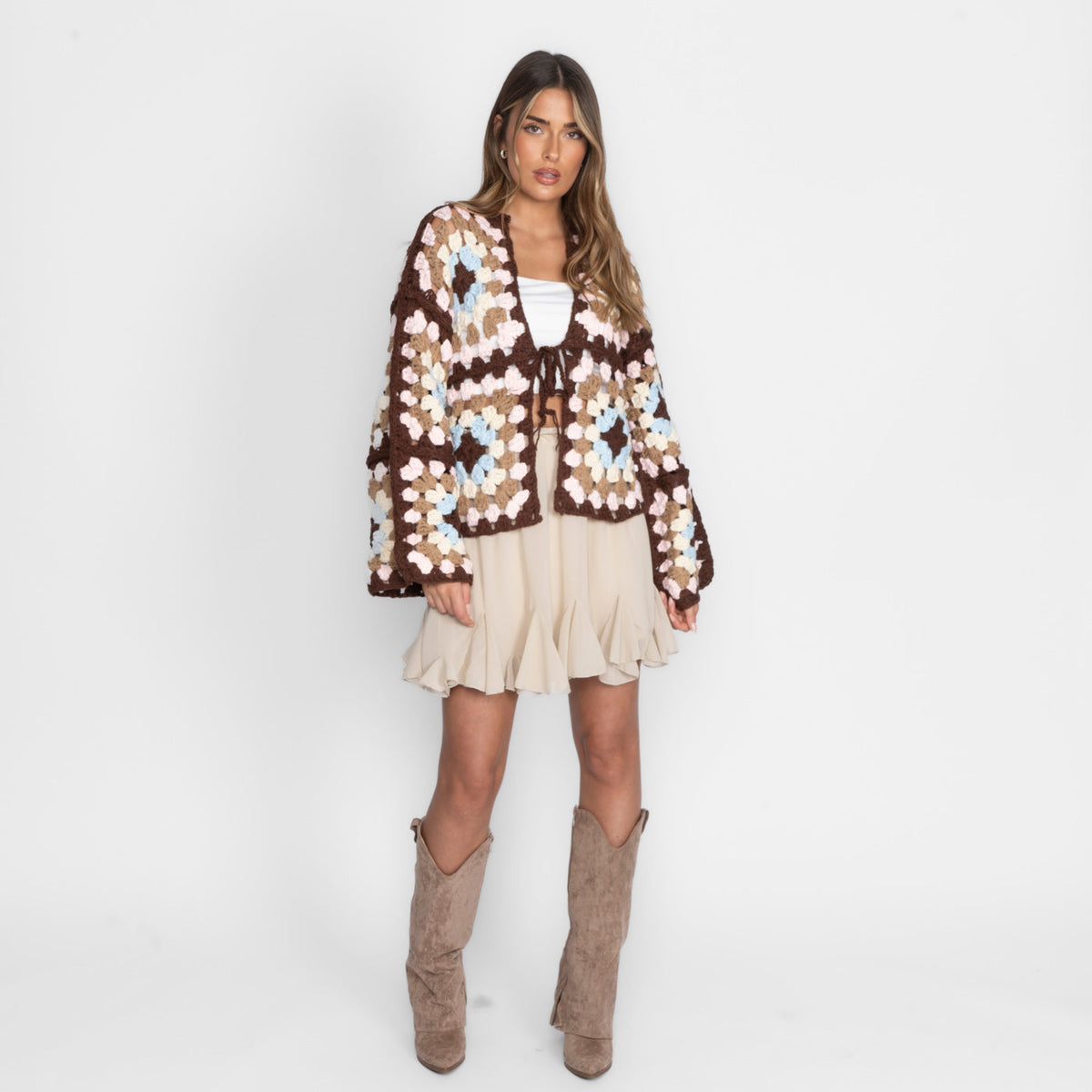 Idoia — Cárdigan boho artesanal