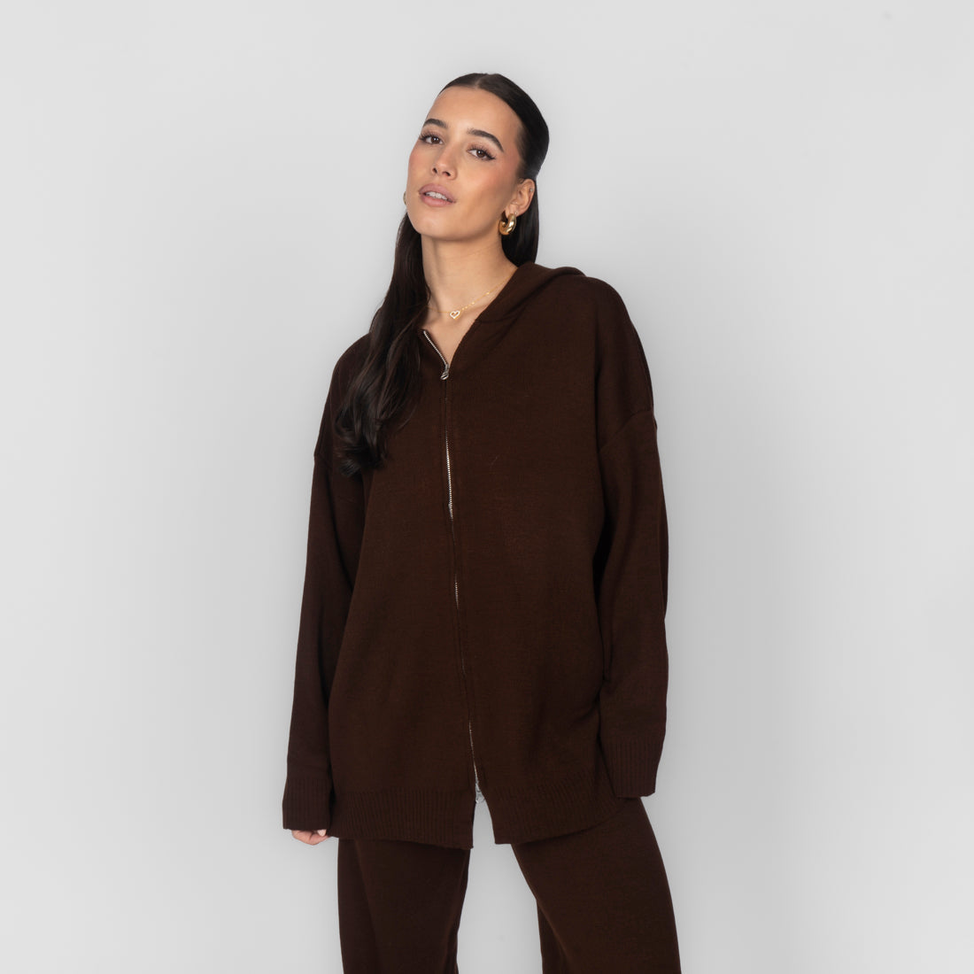 Triana — Conjunto de punto acogedor con cremallera