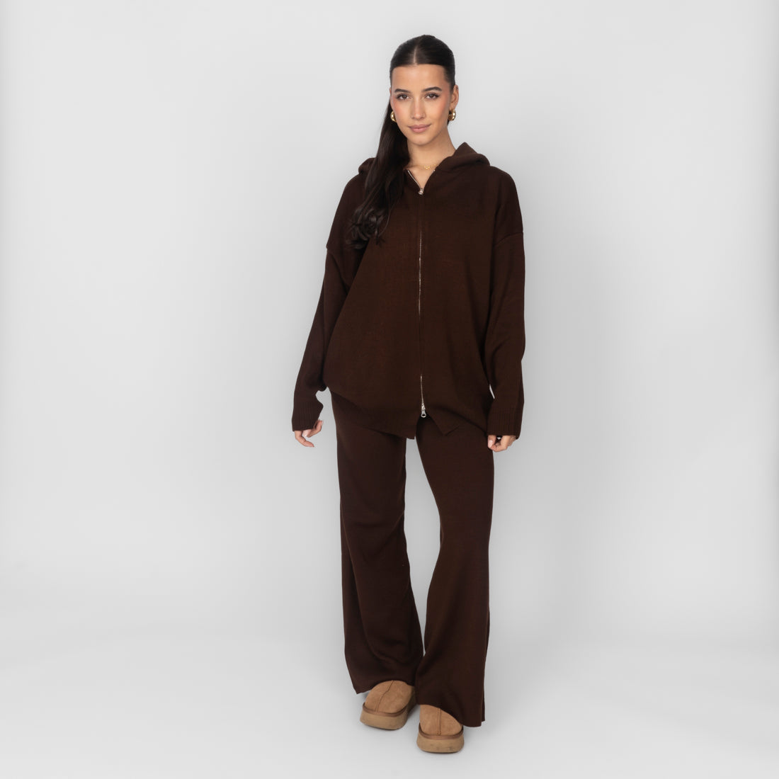 Rut — Conjunto de punto acogedor con cremallera