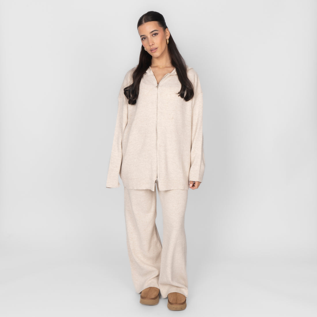 Rut — Conjunto de punto acogedor con cremallera