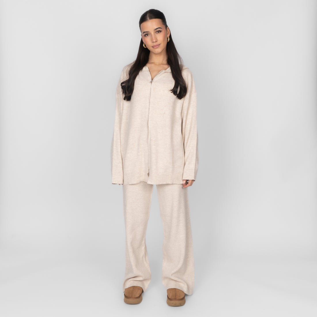 Rut — Conjunto de punto acogedor con cremallera