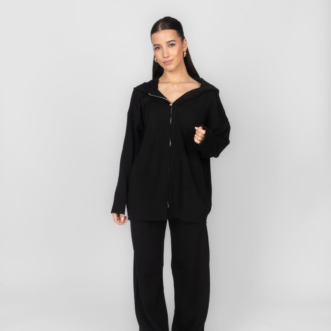 Rut — Conjunto de punto acogedor con cremallera