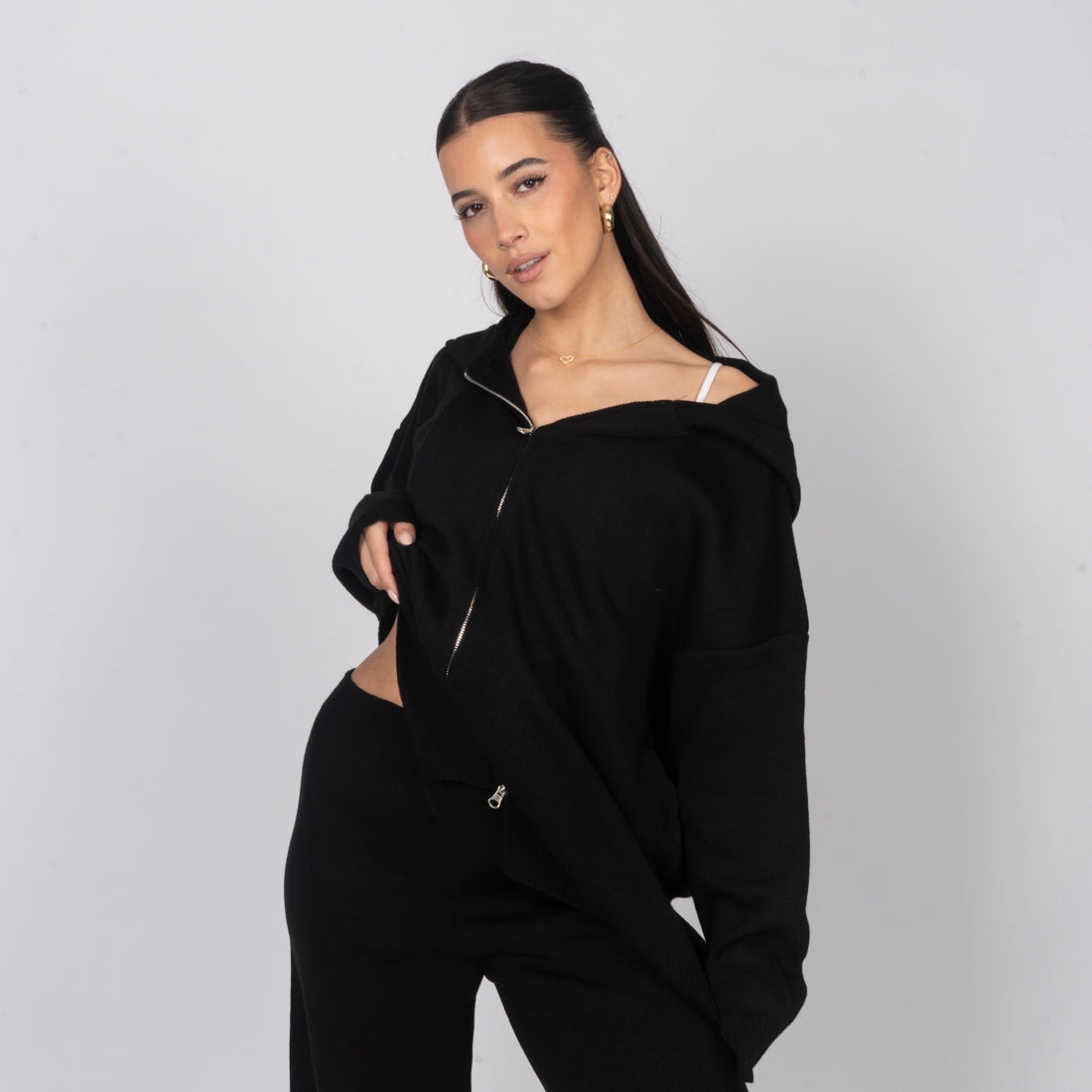 Rut — Conjunto de punto acogedor con cremallera