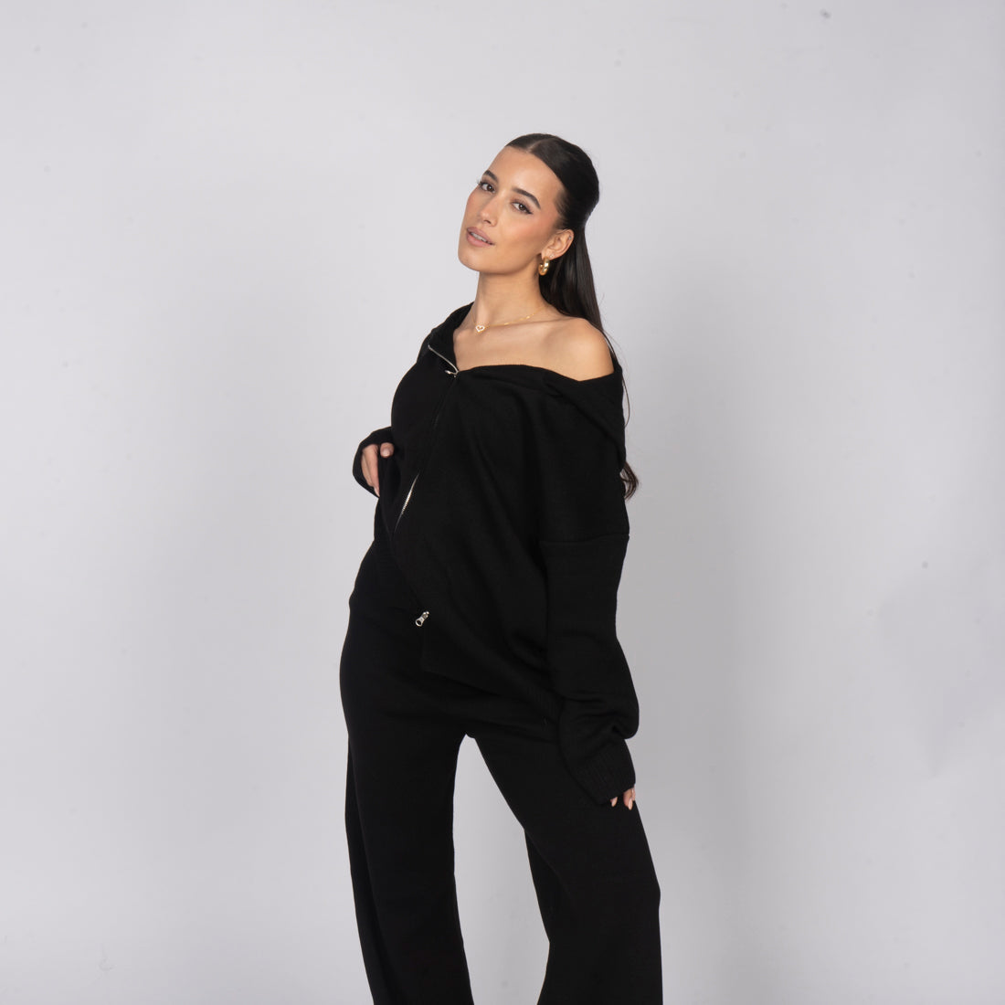 Rut — Conjunto de punto acogedor con cremallera