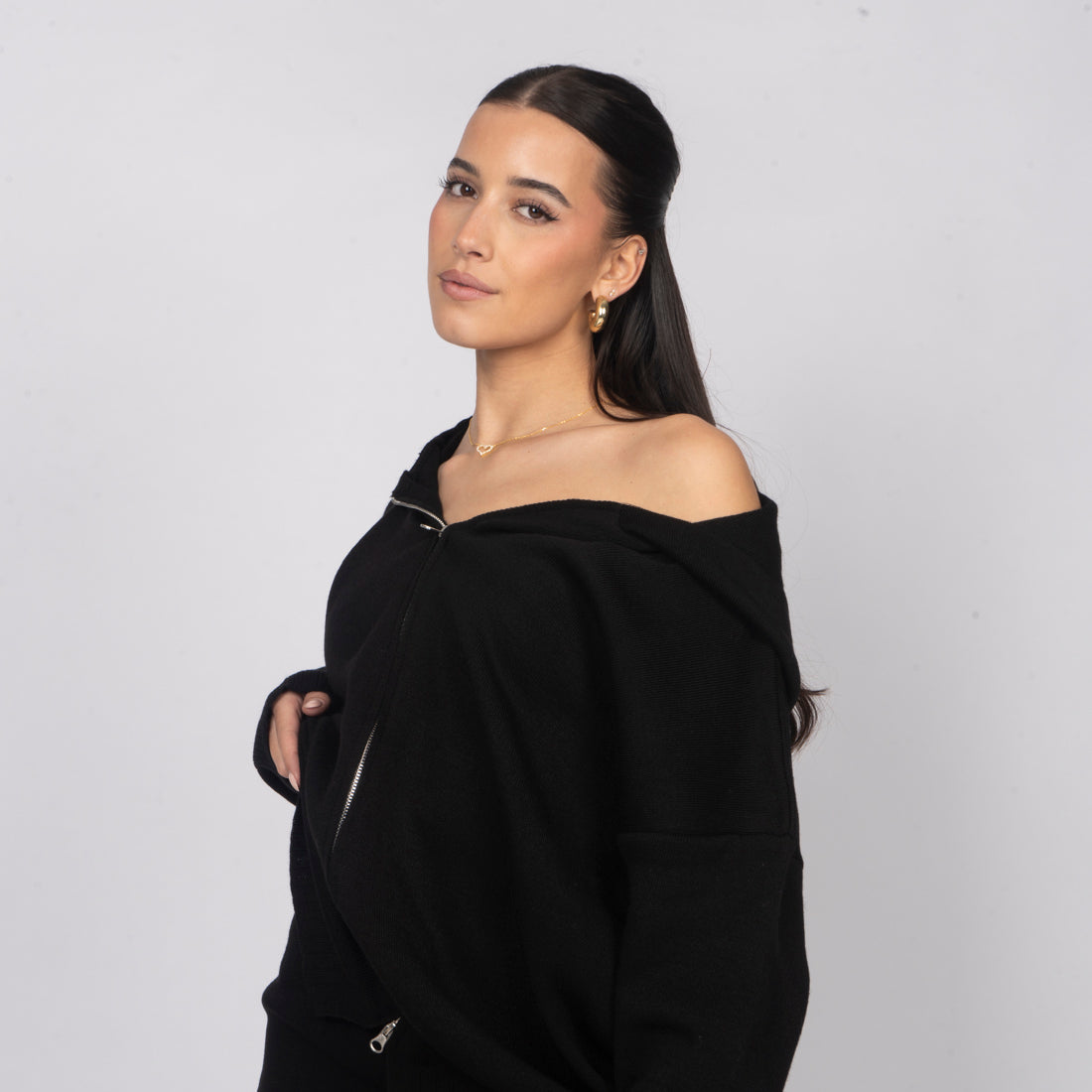 Triana — Conjunto de punto acogedor con cremallera