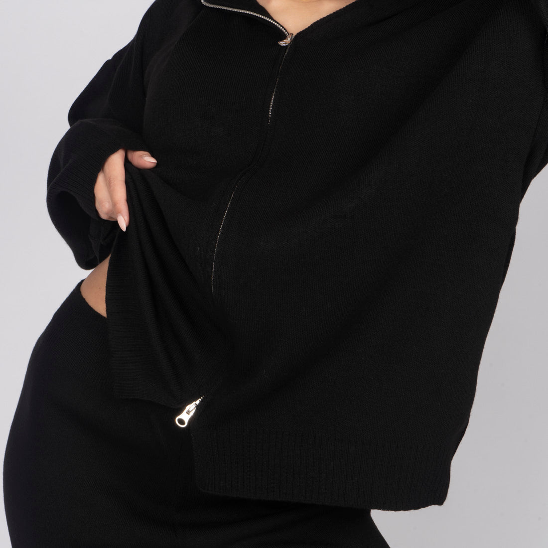 Triana — Conjunto de punto acogedor con cremallera