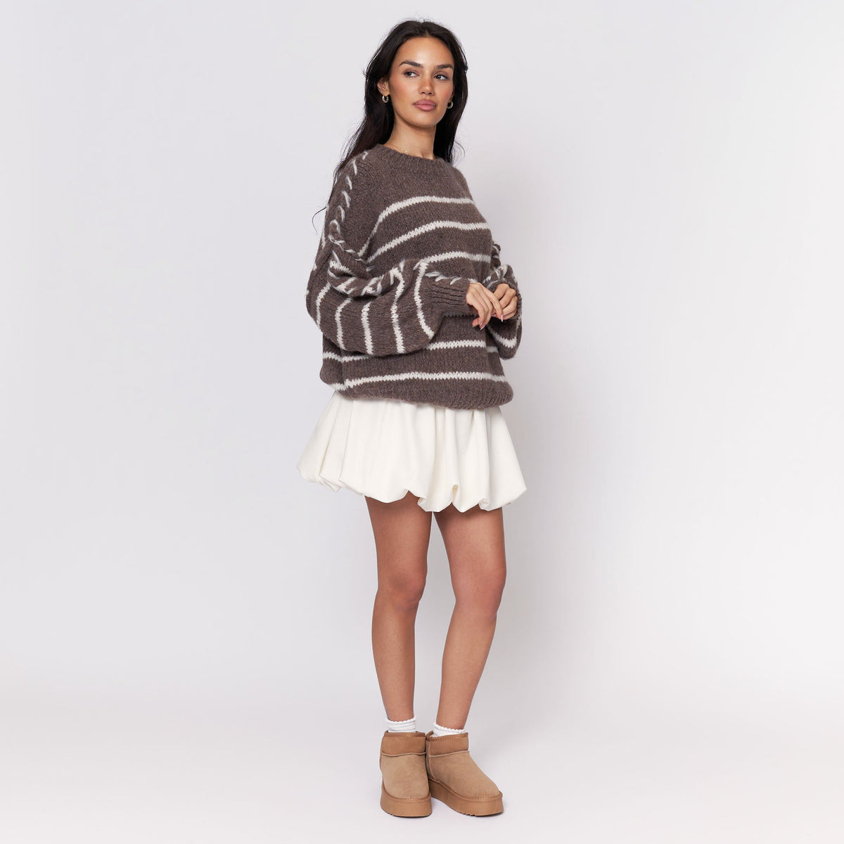Candela — Jersey holgado acogedor de rayas