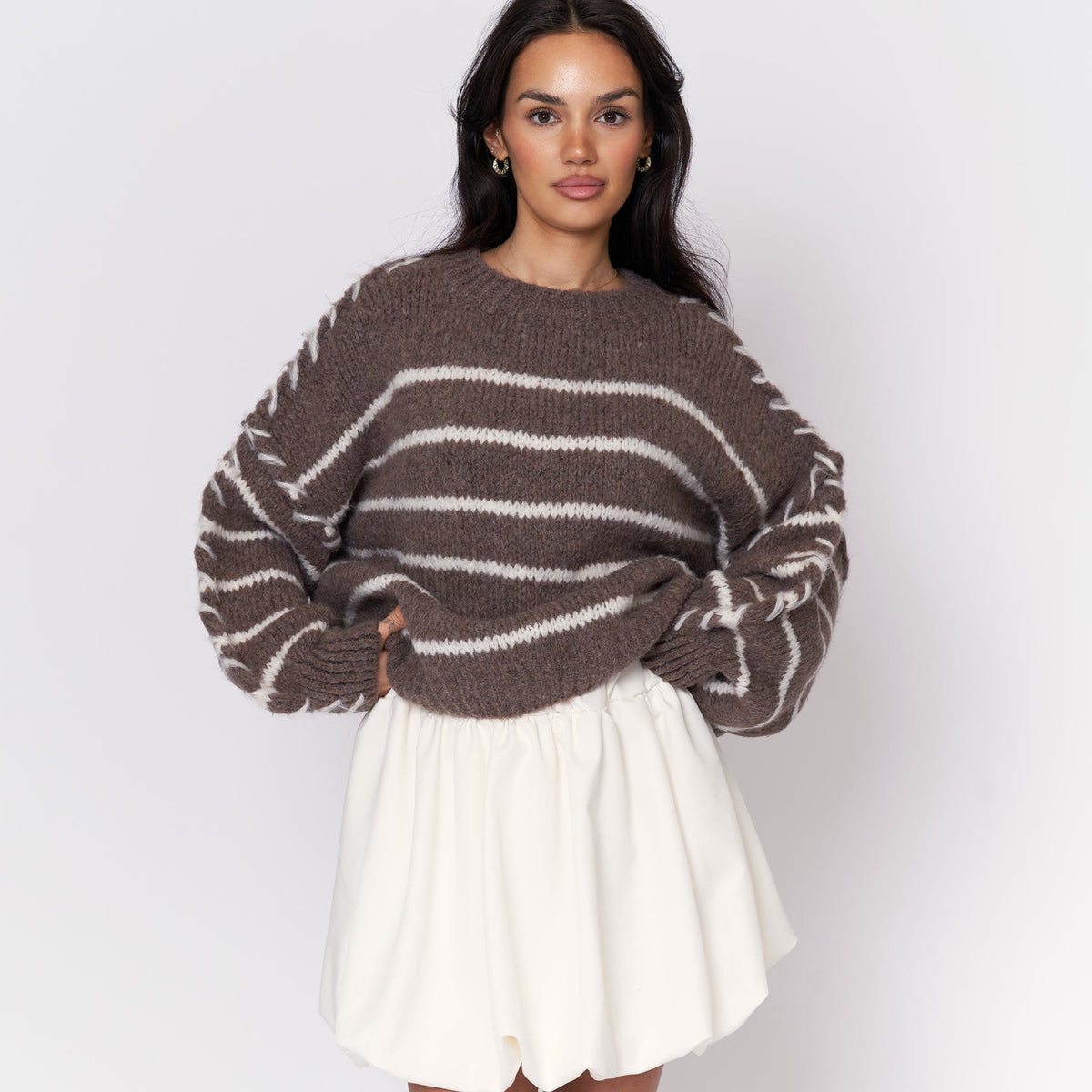 Candela — Jersey holgado acogedor de rayas