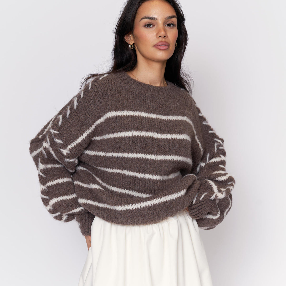 Candela — Jersey holgado acogedor de rayas