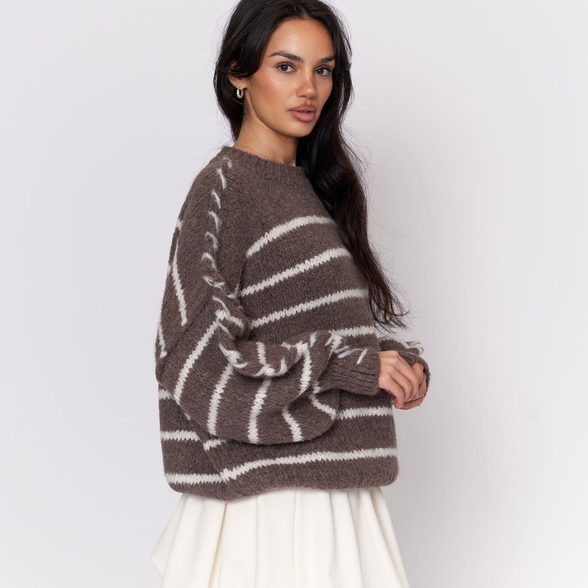 Candela — Jersey holgado acogedor de rayas