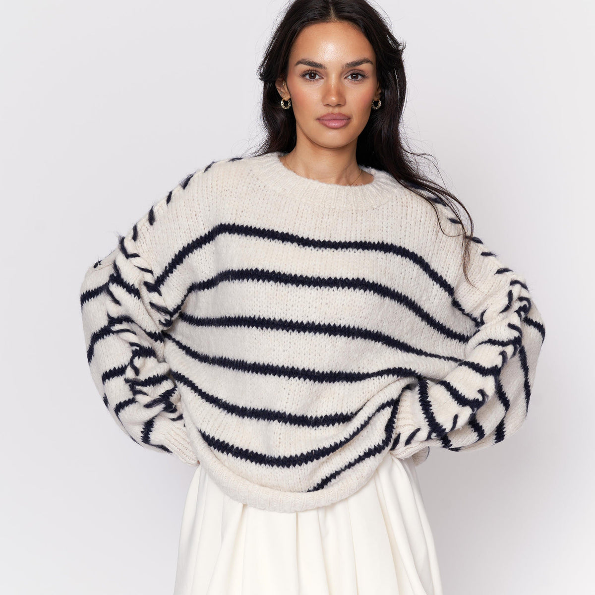 Candela — Jersey holgado acogedor de rayas
