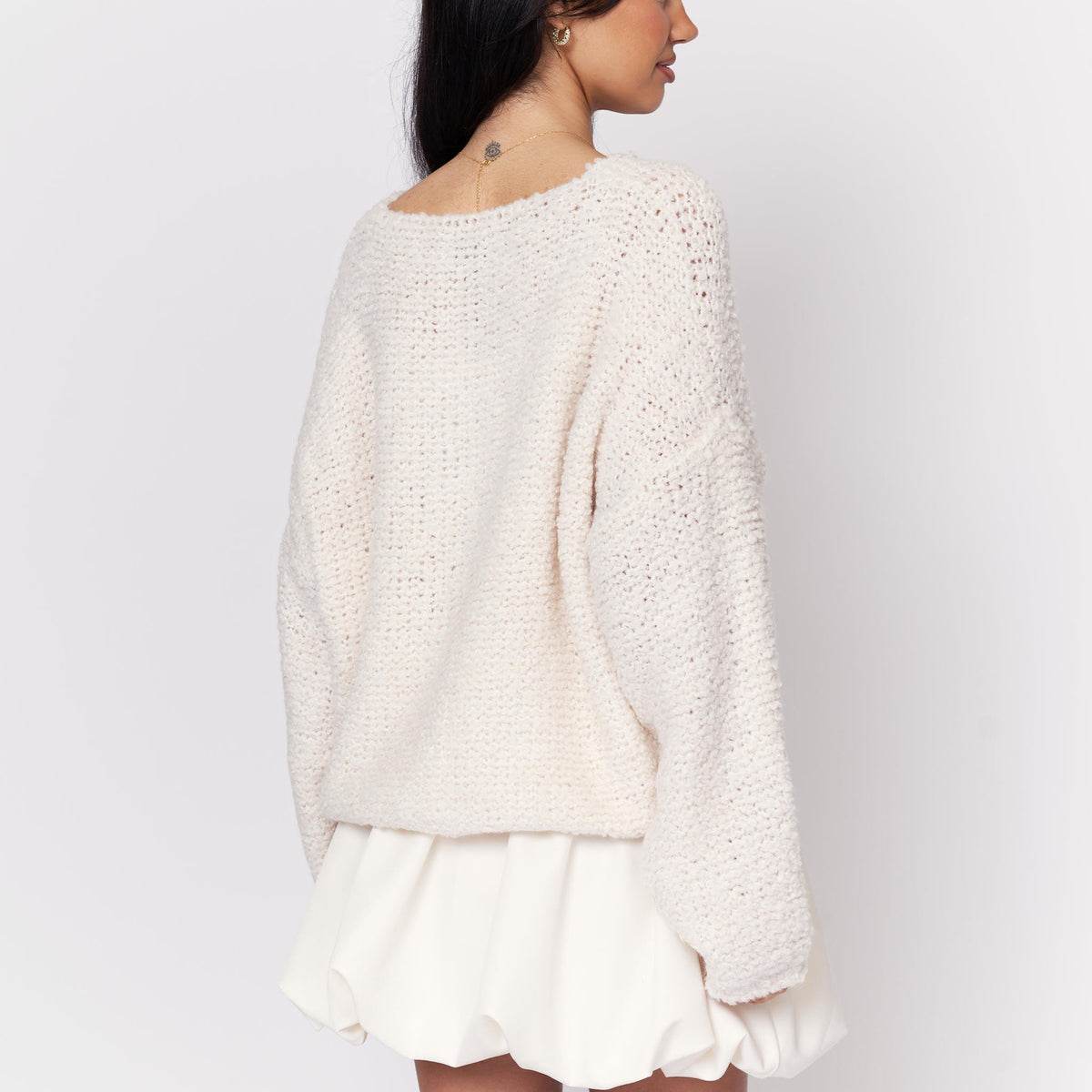 Cloe — Cárdigan bouclé acogedor