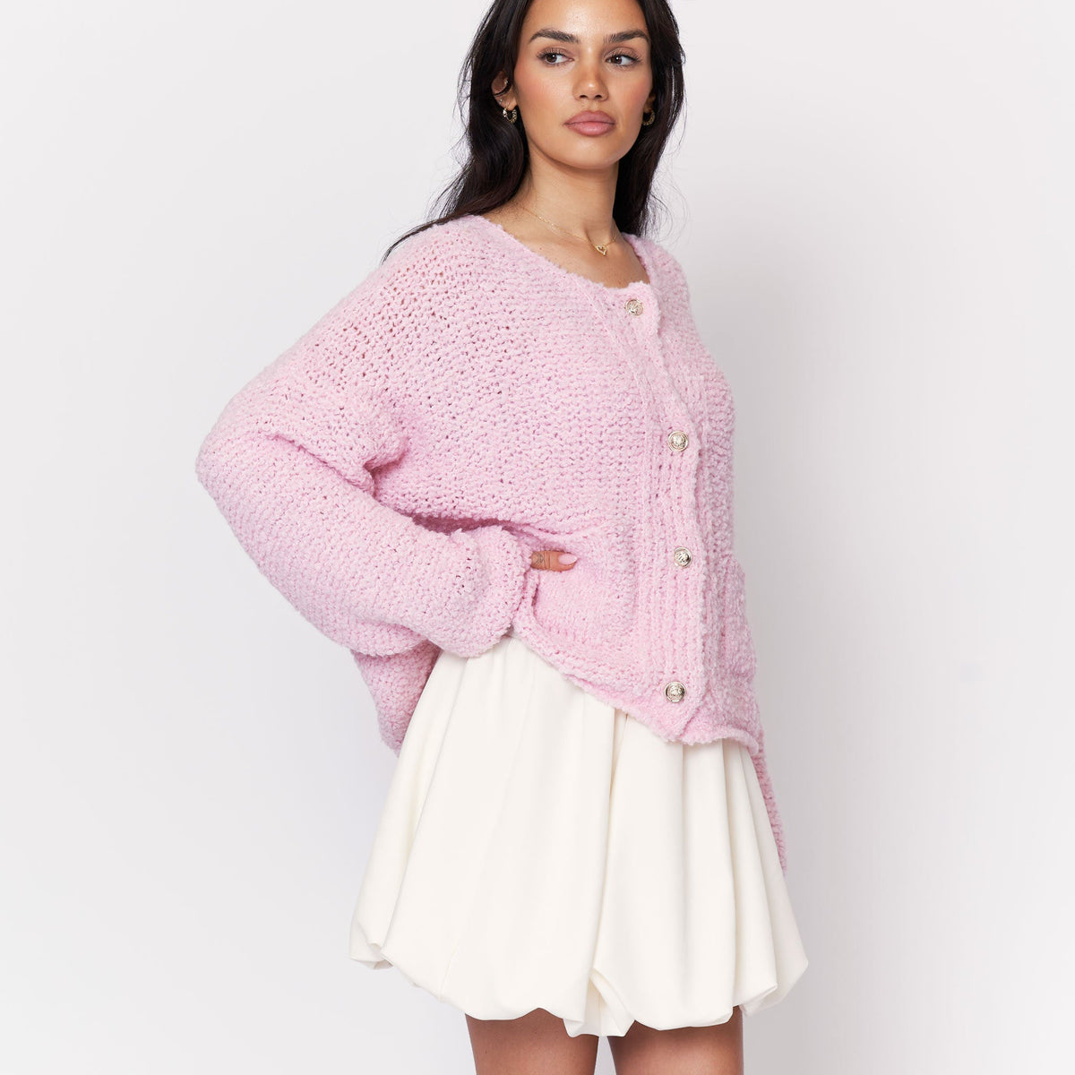 Cloe — Cárdigan bouclé acogedor