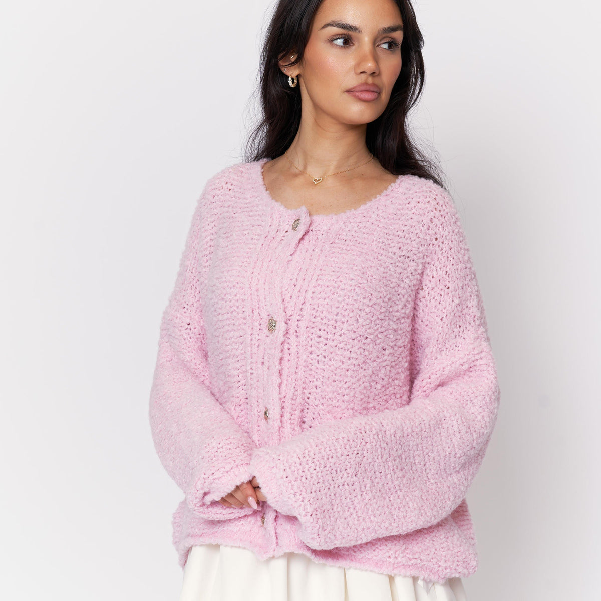 Cloe — Cárdigan bouclé acogedor