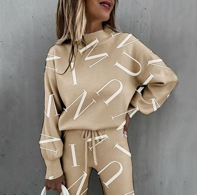 Concha — Conjunto chándal de punto con estampado de estrellas