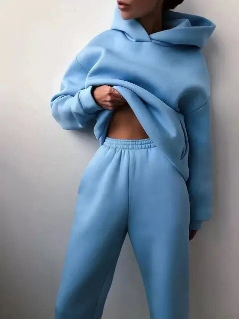 Araceli — Conjunto chándal con capucha, sudadera y pantalón