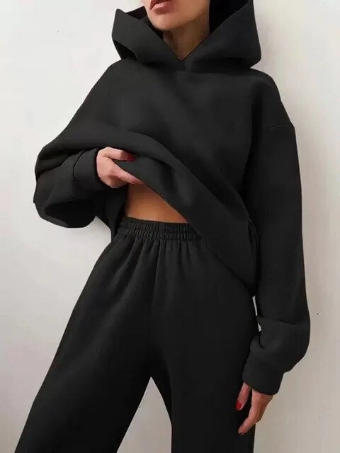 Araceli — Conjunto chándal con capucha, sudadera y pantalón