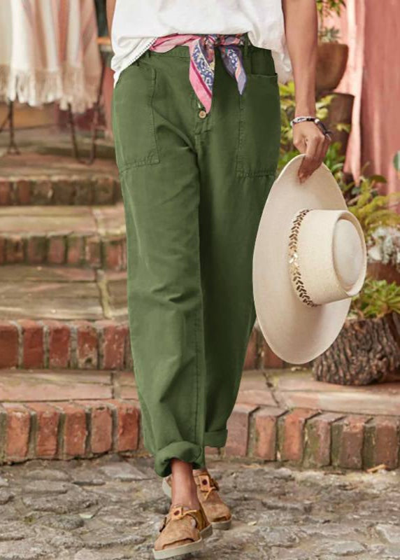 Emilce — Pantalón chino casual con bolsillos delanteros