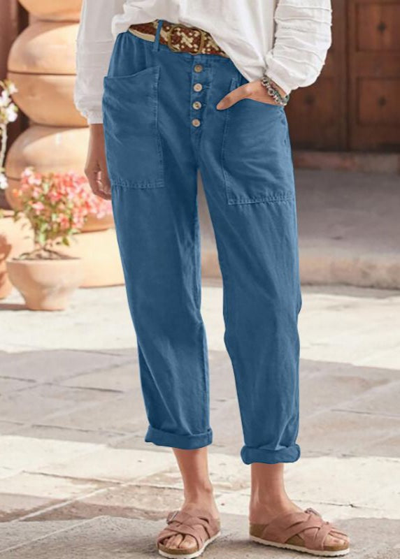 Emilce — Pantalón chino casual con bolsillos delanteros