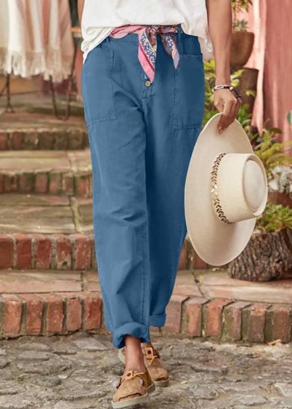 Emilce — Pantalón chino casual con bolsillos delanteros